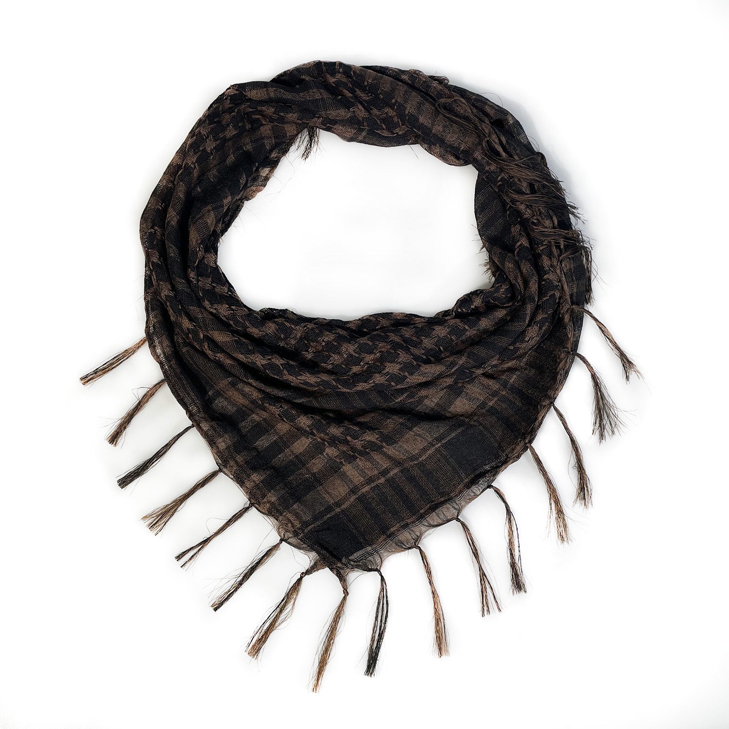 XA001 98*98cm Web Silk Houndstooth Square Scarf
