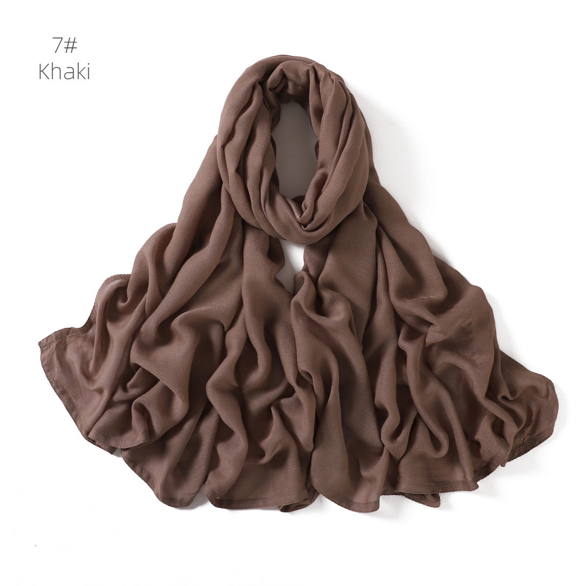 YZ228 High Quality Modal Scarf Shawl Small Size Solid Color Headband