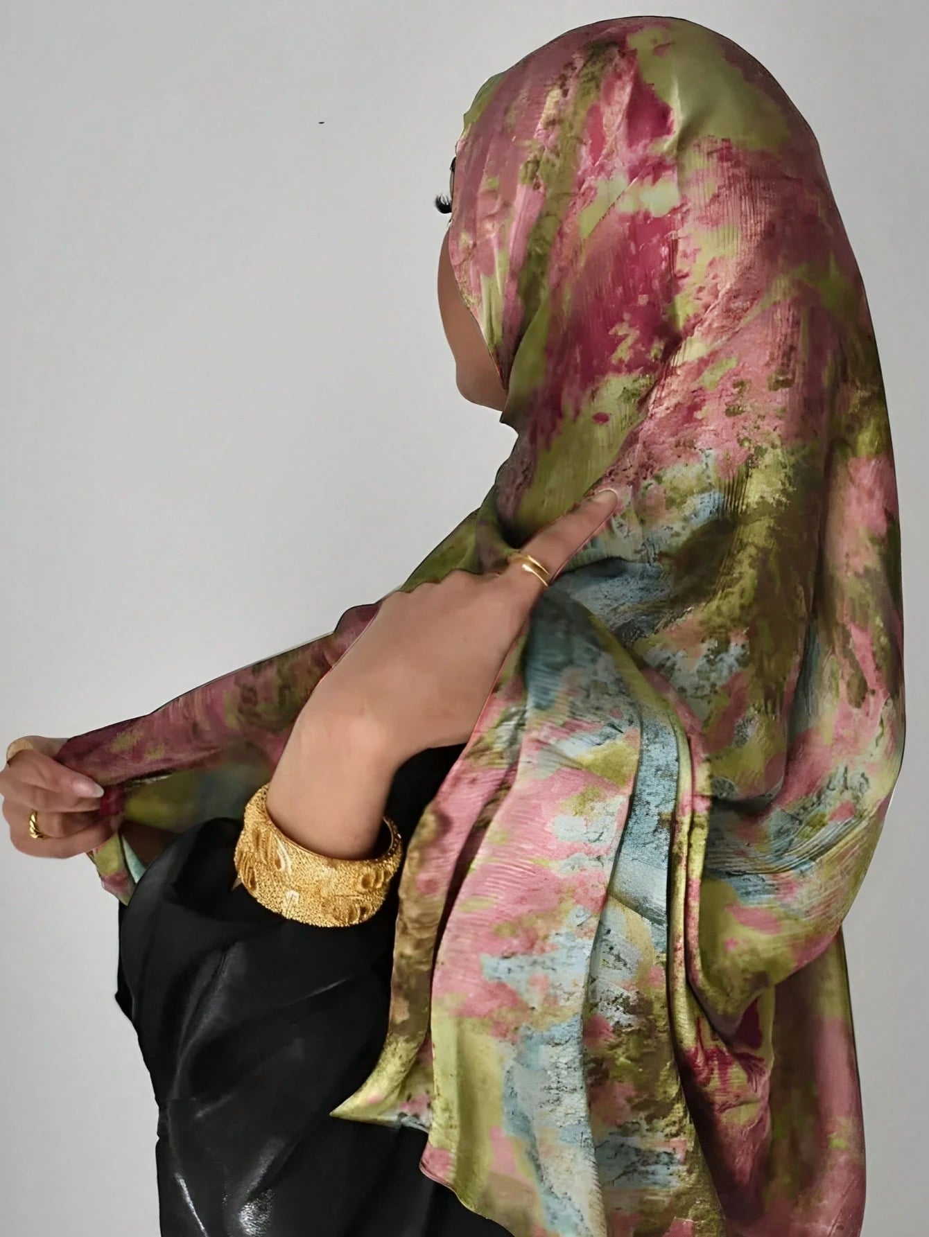 MYM35 Modal trendy tie-dye style scarf/hijab - MinYang Fashion Apparel Accessory Manufacturer