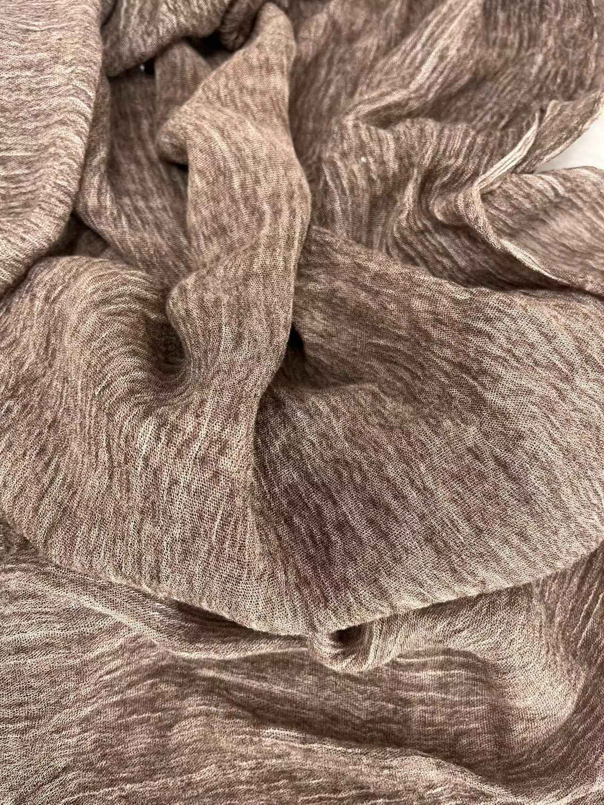 FGYZ Textured Rayon Hijab, Dirty Dye Crinkled Scarf