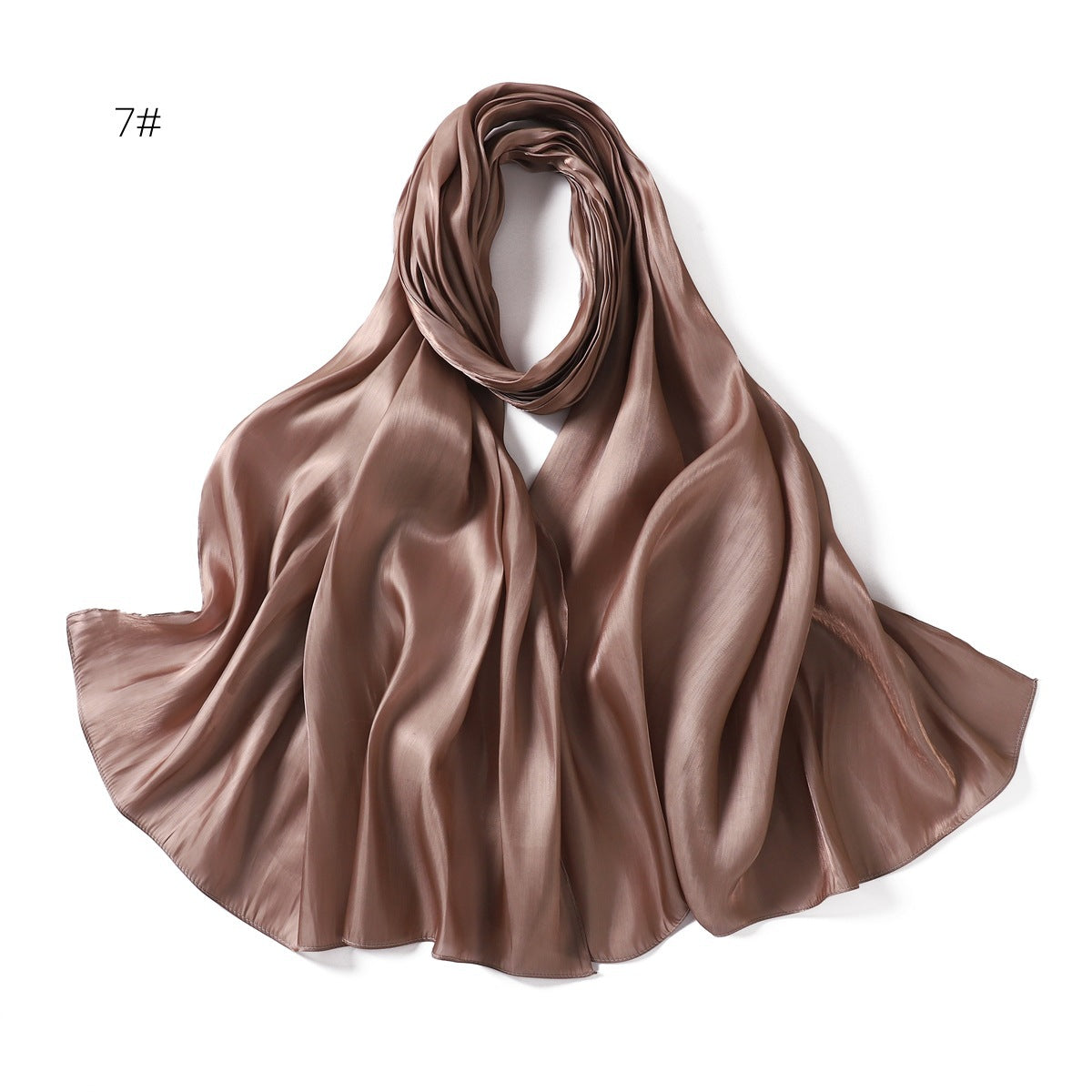 YZ206 Spring and summer new thin soft shiny silk shawl scarf