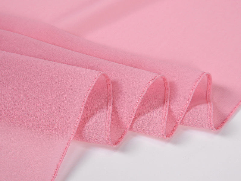 MSL121 plain pearl chiffon Feather hijab scarf - MinYang Fashion Apparel Accessory Manufacturer