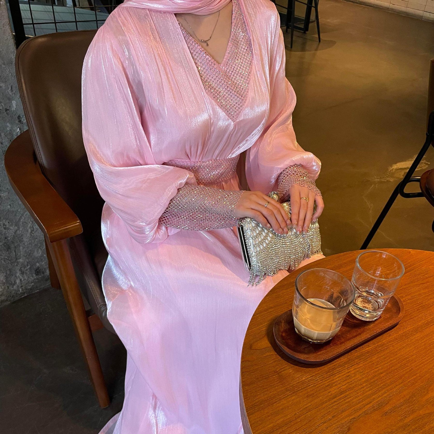 WZ Muslim Chiffon Abaya