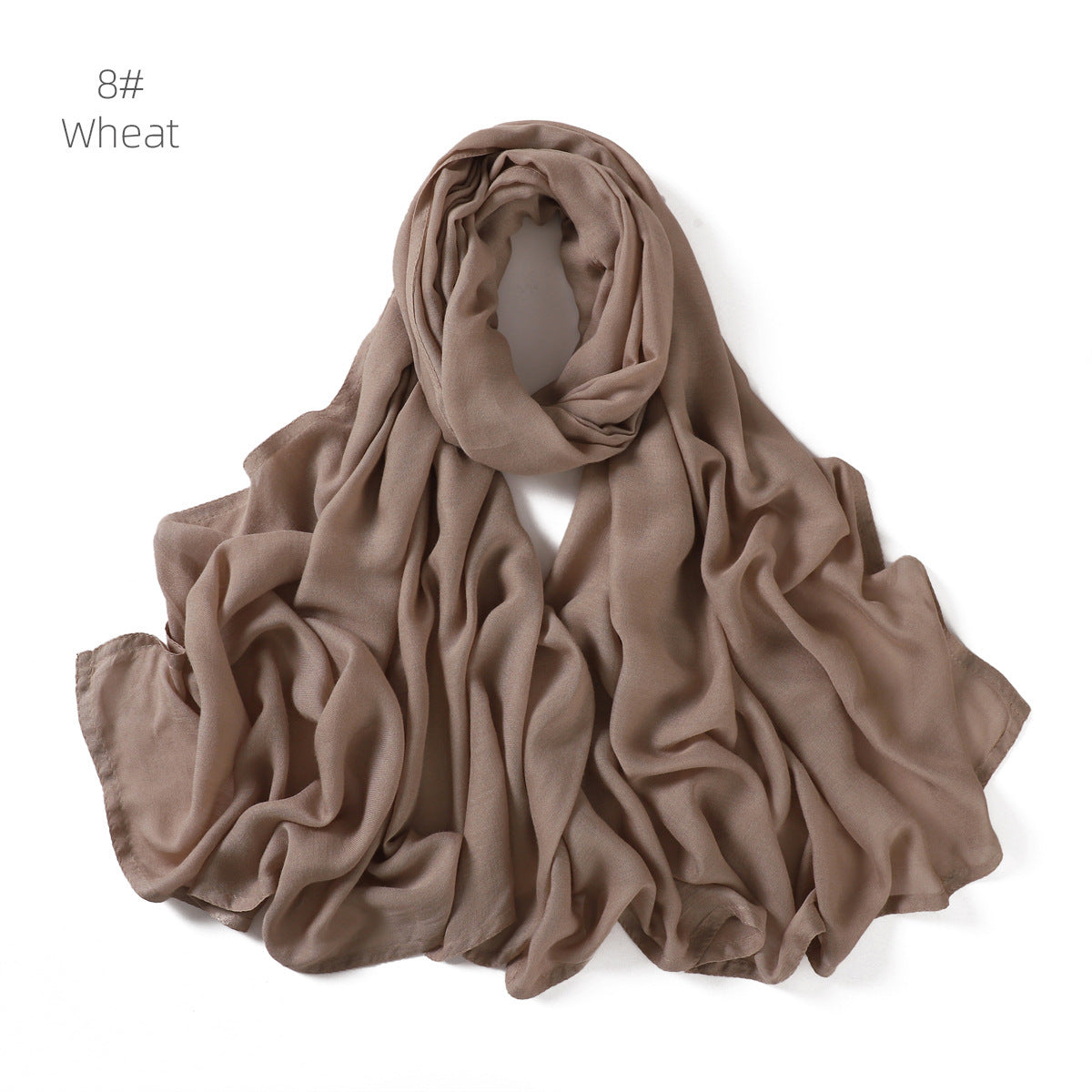 YZ228 High Quality Modal Scarf Shawl Small Size Solid Color Headband