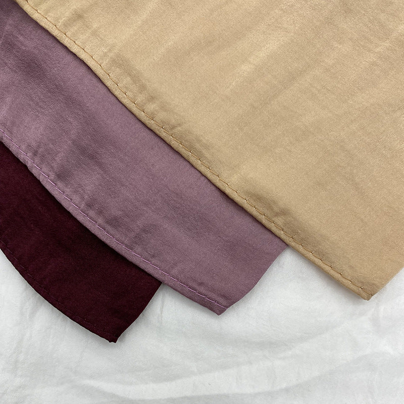 JS010 Velvet Satin Silk Turban Satin Silk Shawl Turban Scarf