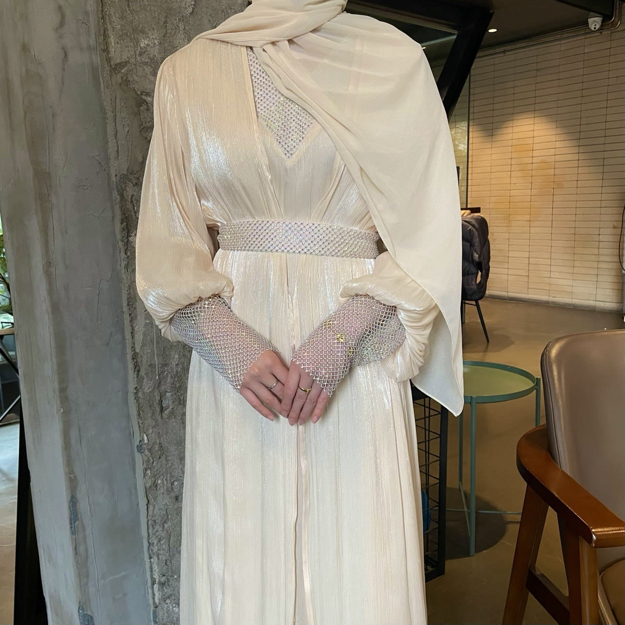 WZ Muslim Chiffon Abaya