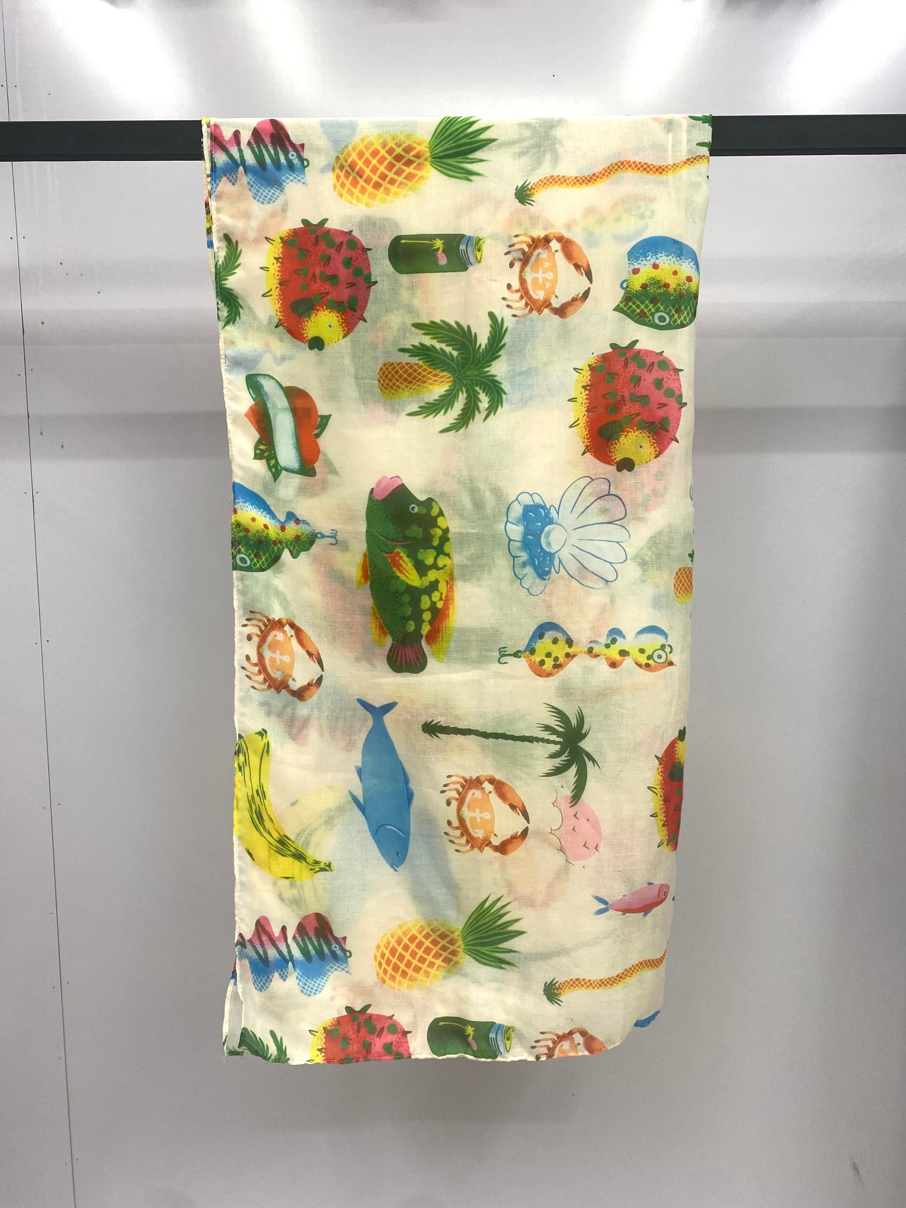 MYB007 Printed polyester-cotton hijab