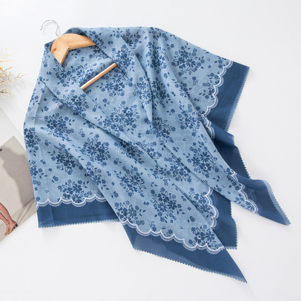 WJA276 Square scarf classic lace fashion scarf headscarf shawl