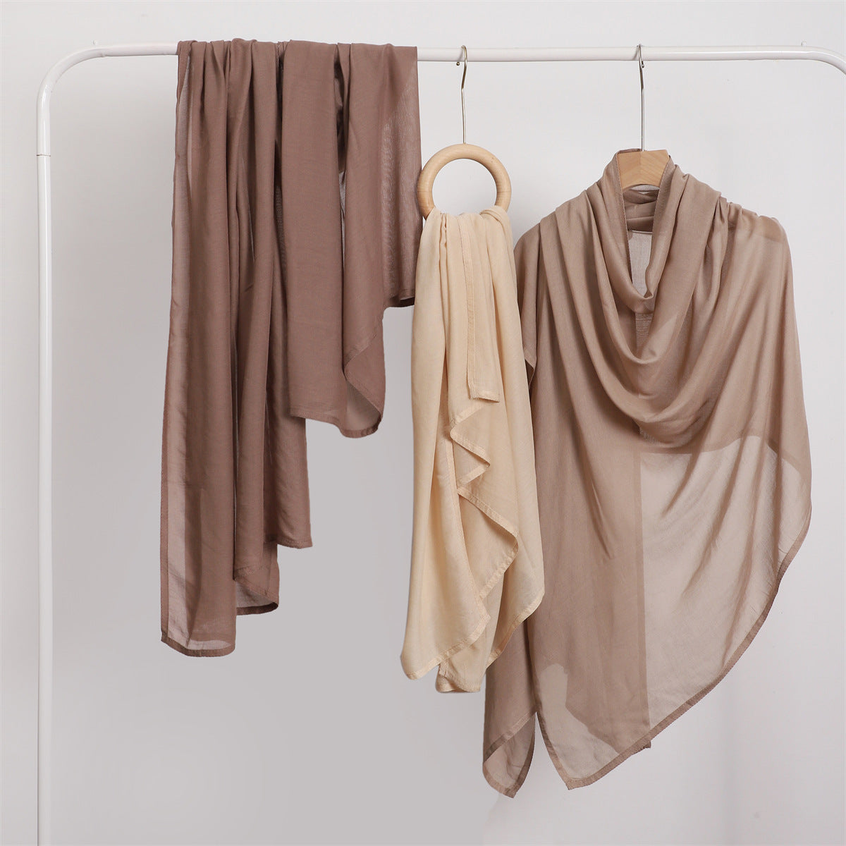 YZ228 High Quality Modal Scarf Shawl Small Size Solid Color Headband