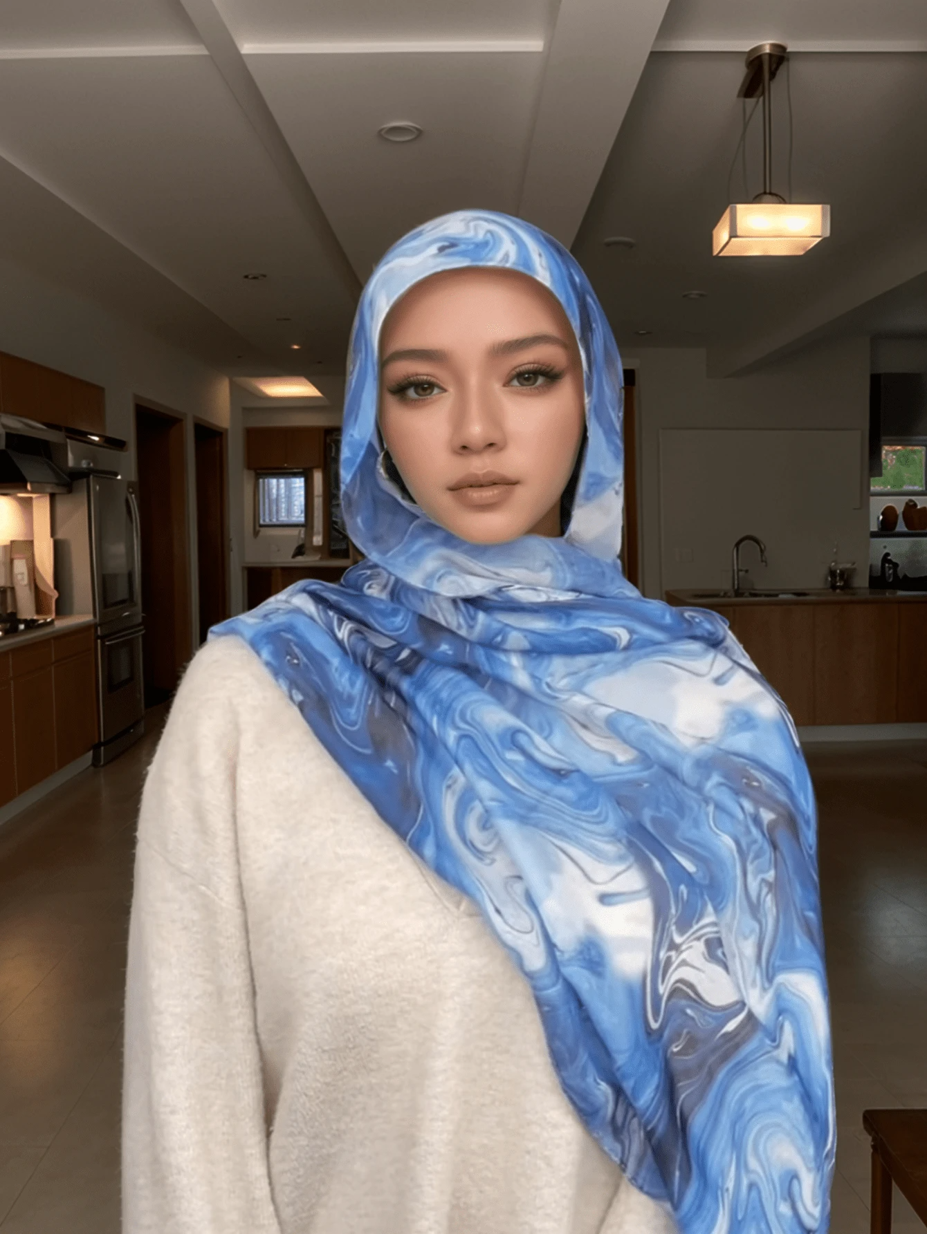 MYM03 New Modal Printed Hijabs Brimming Muslim Premium Ombr - MinYang Fashion Apparel Accessory Manufacturer