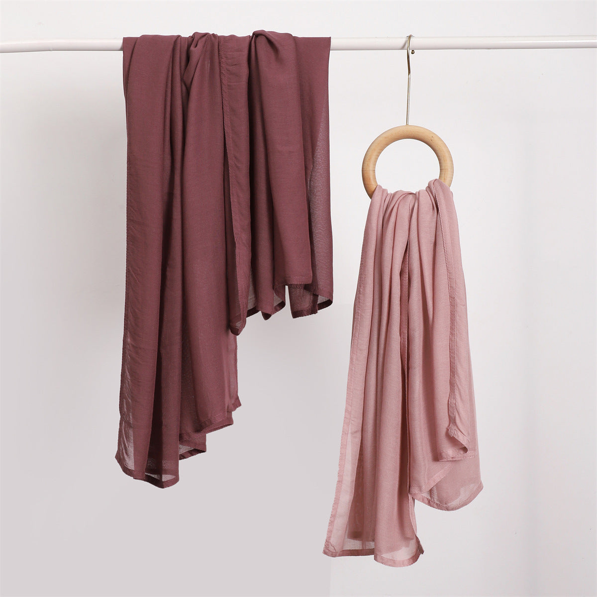 YZ228 High Quality Modal Scarf Shawl Small Size Solid Color Headband