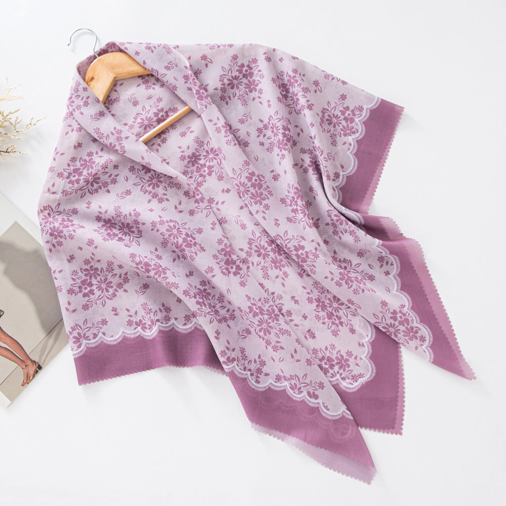 WJA276 Square scarf classic lace fashion scarf headscarf shawl