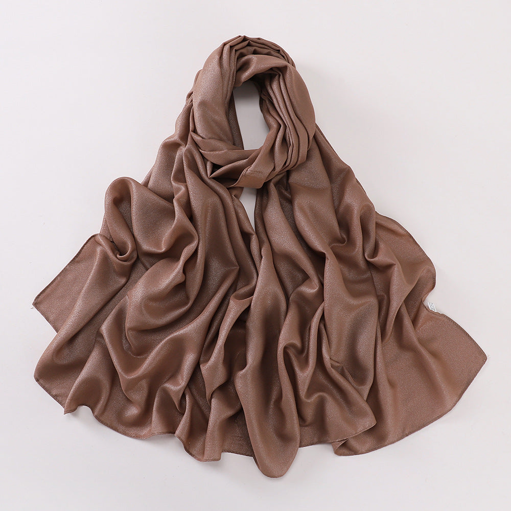 MSL328 Pure color diamond chiffon long scarf scarf wholesale - MinYang Fashion Apparel Accessory Manufacturer
