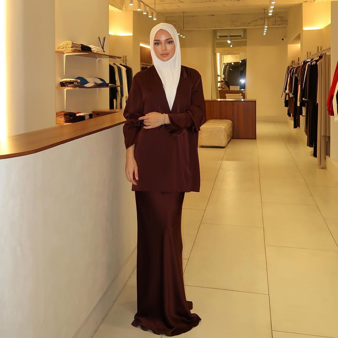 Q13 Muslim shirt jacket skirt (MOQ:2)