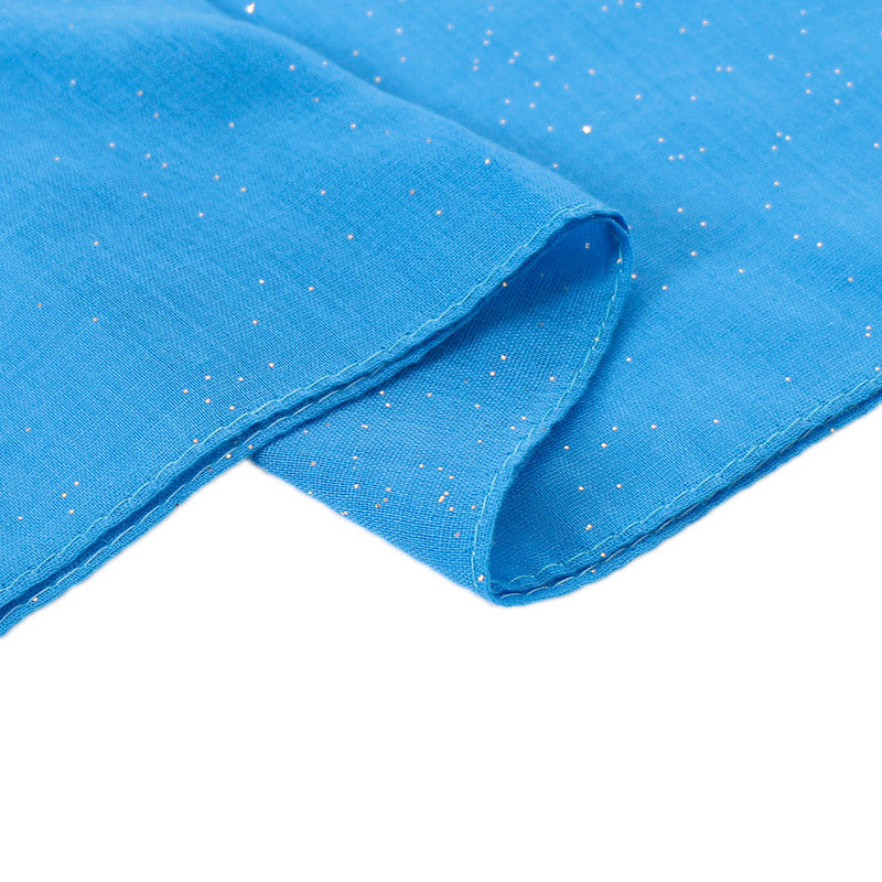 VS119 Gold plated voile plain hijab