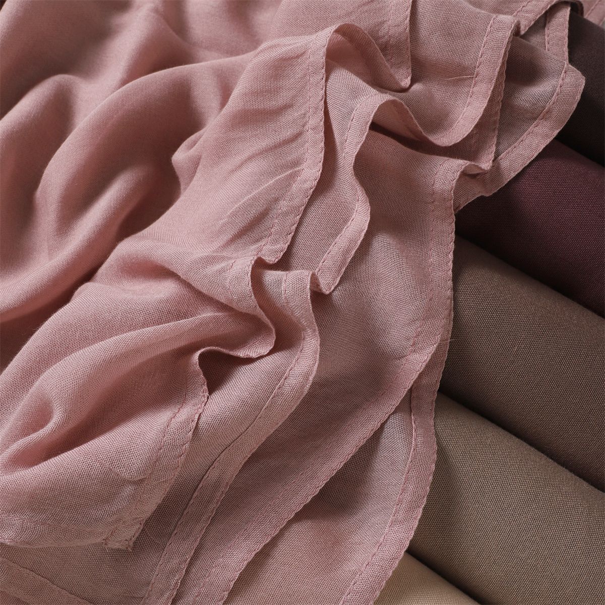 YZ228 High Quality Modal Scarf Shawl Small Size Solid Color Headband