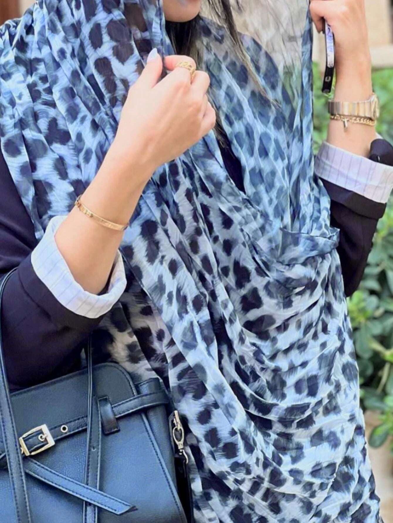 MYM04 Modal Leopard Style Scarf/hijab - MinYang Fashion Apparel Accessory Manufacturer