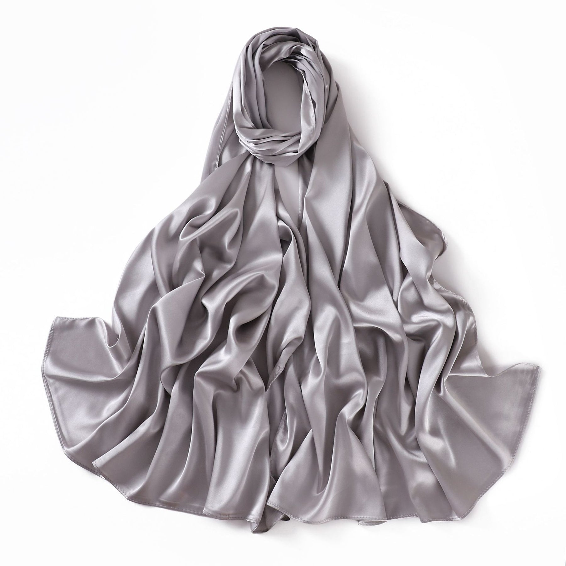 A37 imitation silk satin long multi-purpose scarf - MinYang Fashion Apparel Accessory Manufacturer