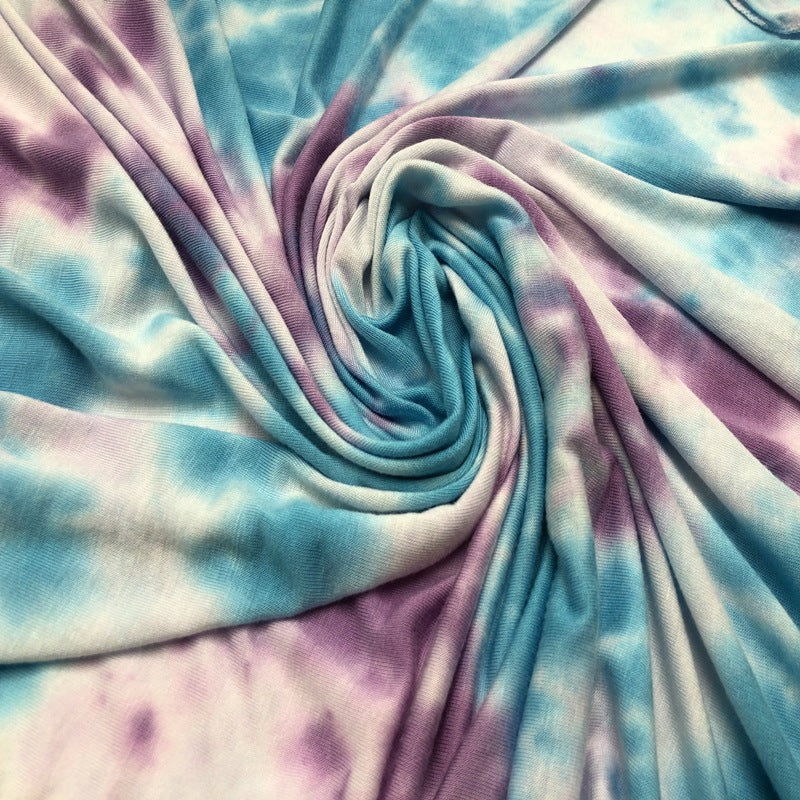 YZ06 Breathable and soft mercerized cotton hand-dyed hijab