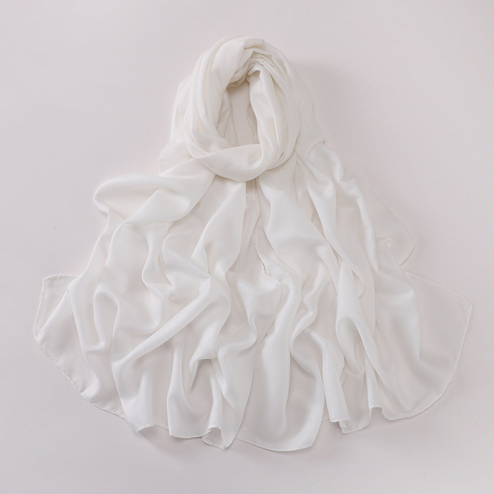 MSL328 Pure color diamond chiffon long scarf scarf wholesale - MinYang Fashion Apparel Accessory Manufacturer