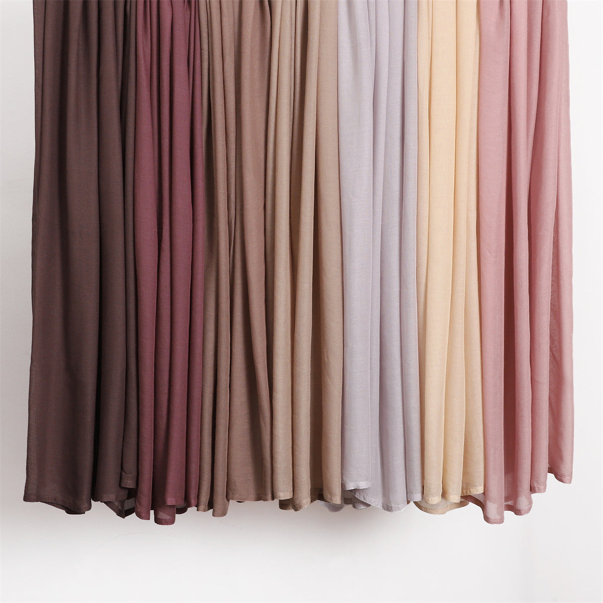 YZ228 High Quality Modal Scarf Shawl Small Size Solid Color Headband