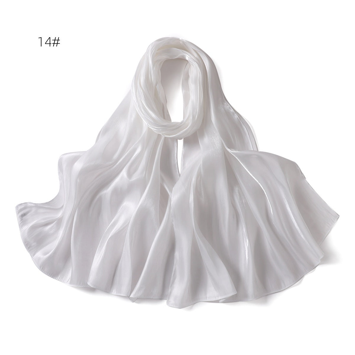 YZ206 Spring and summer new thin soft shiny silk shawl scarf