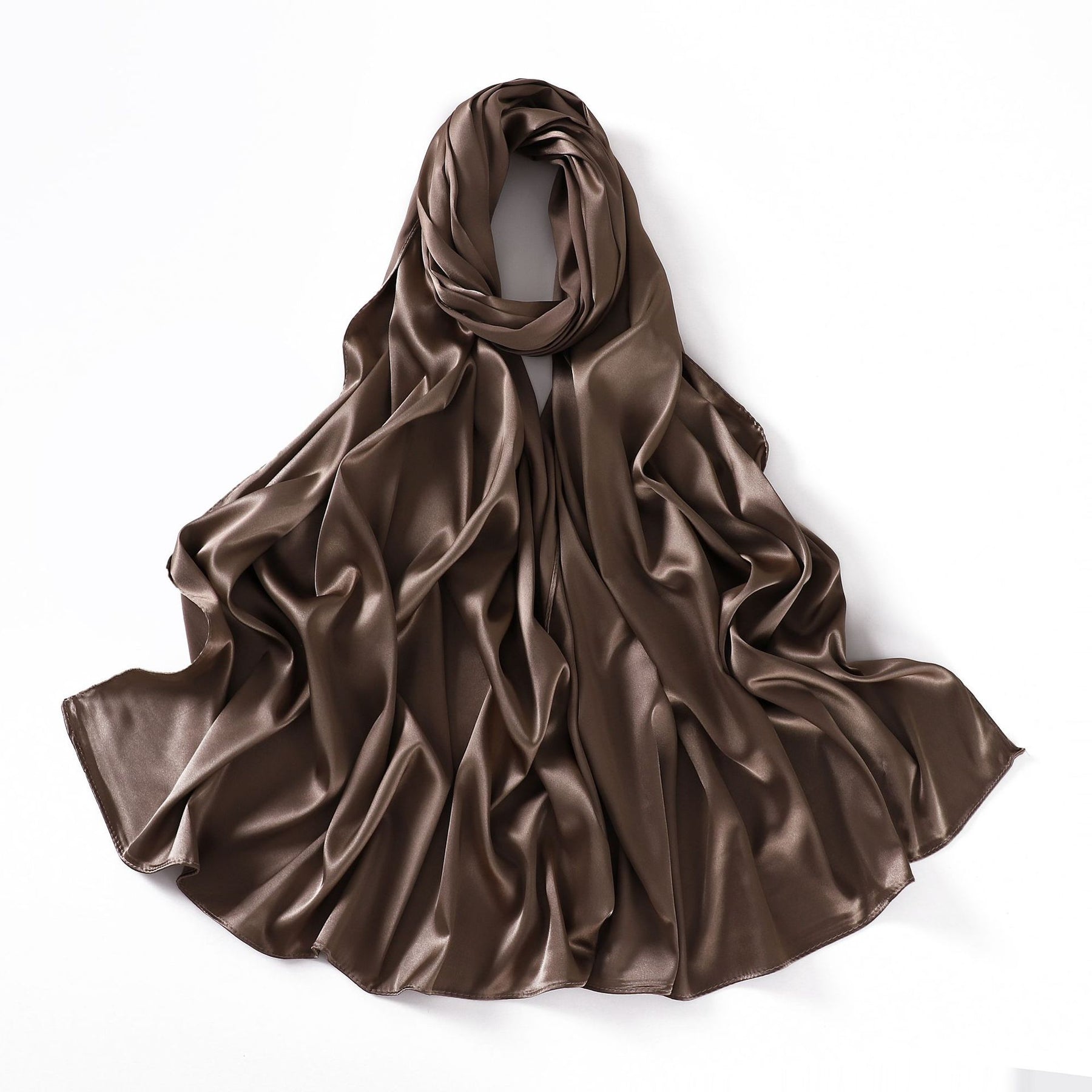 A37 imitation silk satin long multi-purpose scarf - MinYang Fashion Apparel Accessory Manufacturer