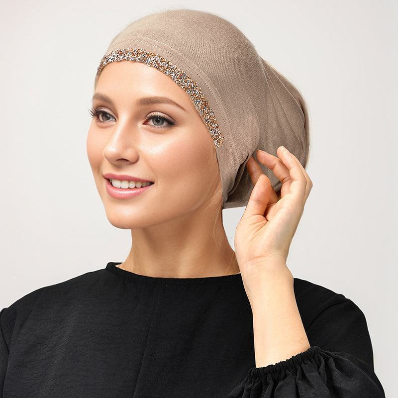 RS018 Solid color hot-drilled mercerized cotton cap