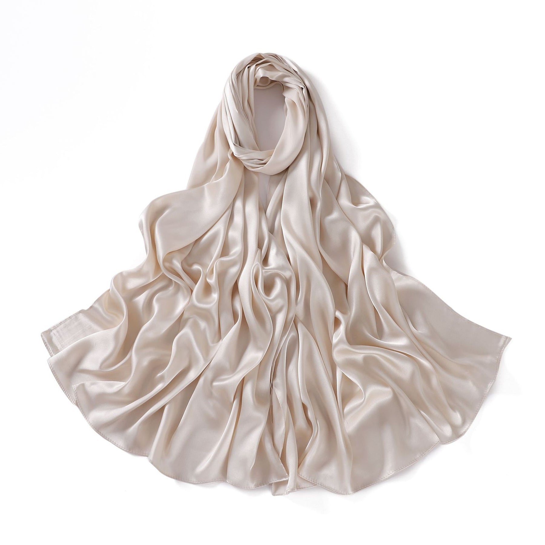 A37 imitation silk satin long multi-purpose scarf - MinYang Fashion Apparel Accessory Manufacturer