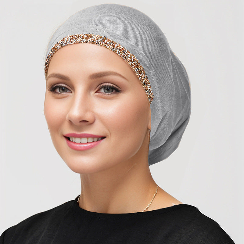 RS018 Solid color hot-drilled mercerized cotton cap