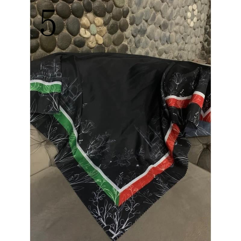 BDMY08 Kuffiyeh cuadrado estampado palestino