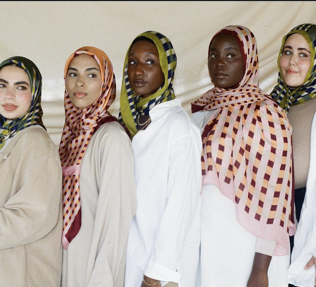 MY073 Pink plaid printed hijab/tudung scarf - MinYang Fashion Apparel Accessory Manufacturer