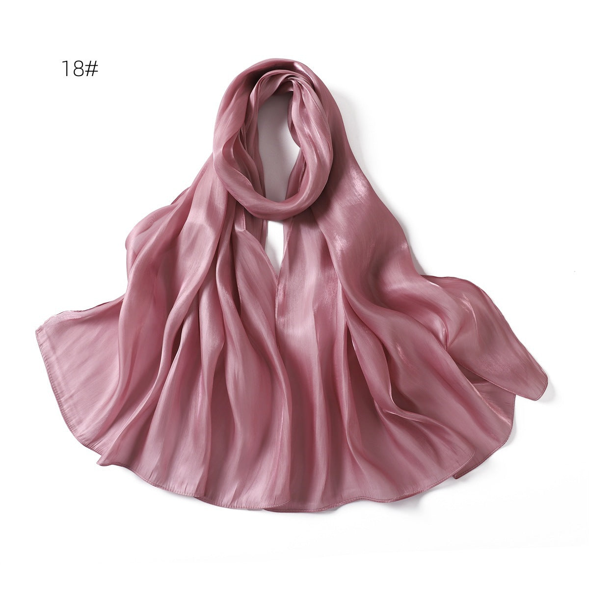 YZ206 Spring and summer new thin soft shiny silk shawl scarf