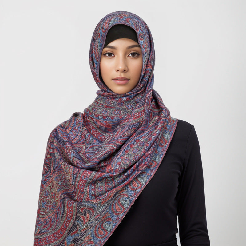 MY13 Cashmere shawl tassel scarf - MinYang Fashion Apparel Accessory Manufacturer