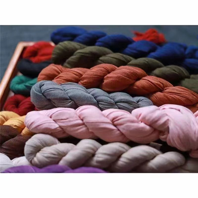 WJA82 Balinese yarn and twist plain hijab scarf - MinYang Fashion Apparel Accessory Manufacturer