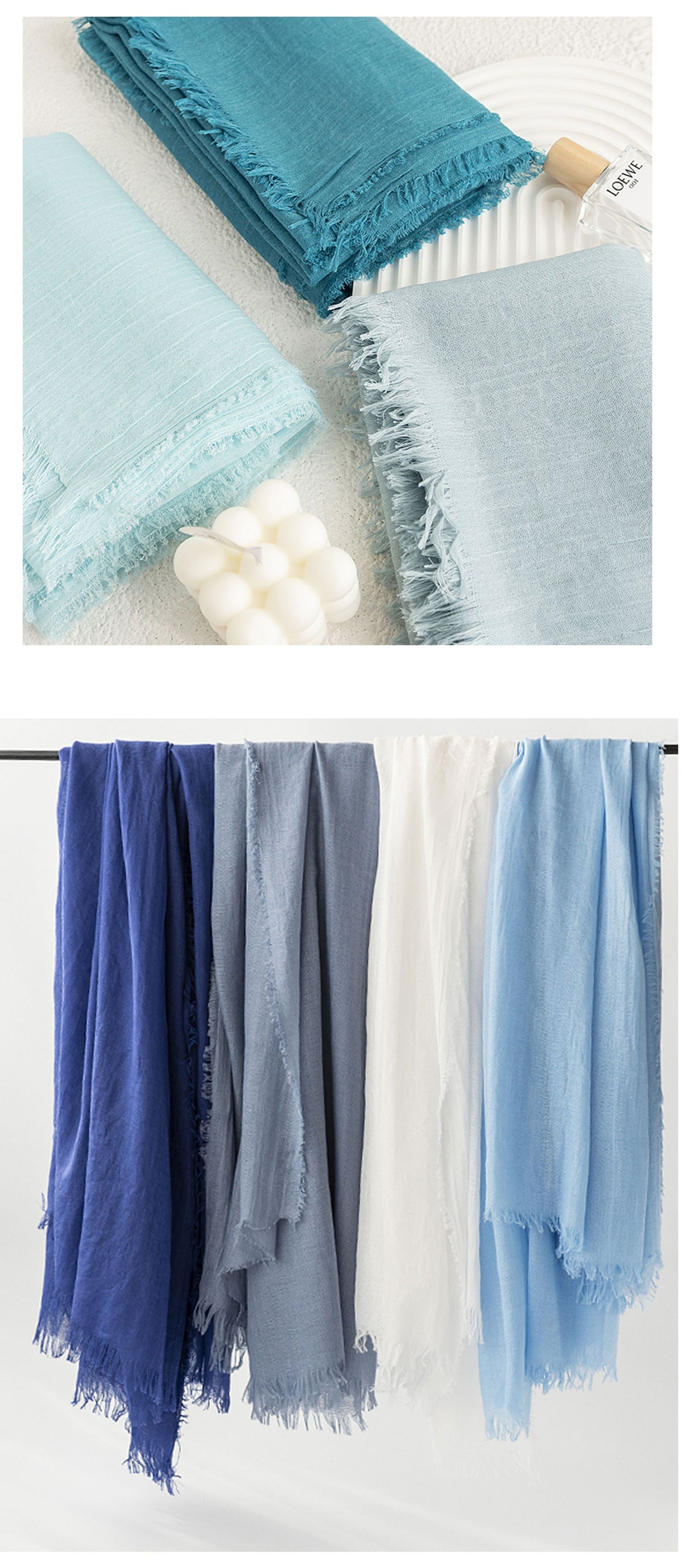 FH24-5559 Cotton and linen scarf for women in spring and autumn hijab/Scarf - MinYang Fashion Apparel Accessory Manufacturer