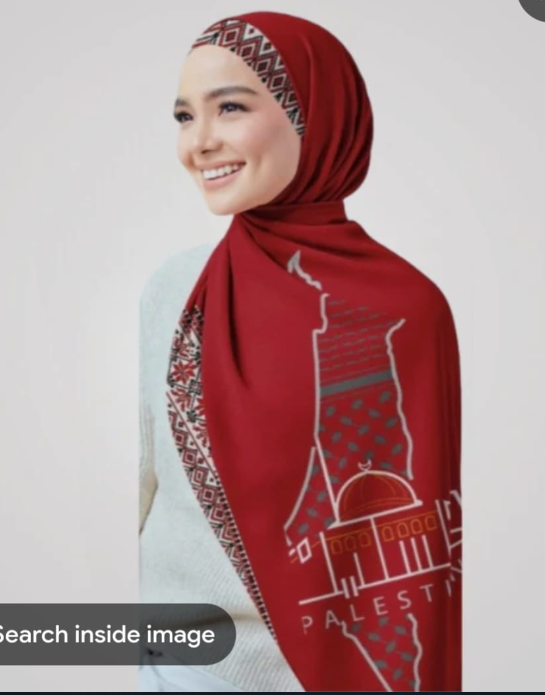 MY023-2 HIJAB CON ESTAMPADO FLORAL EN ACUARELA CALIENTE