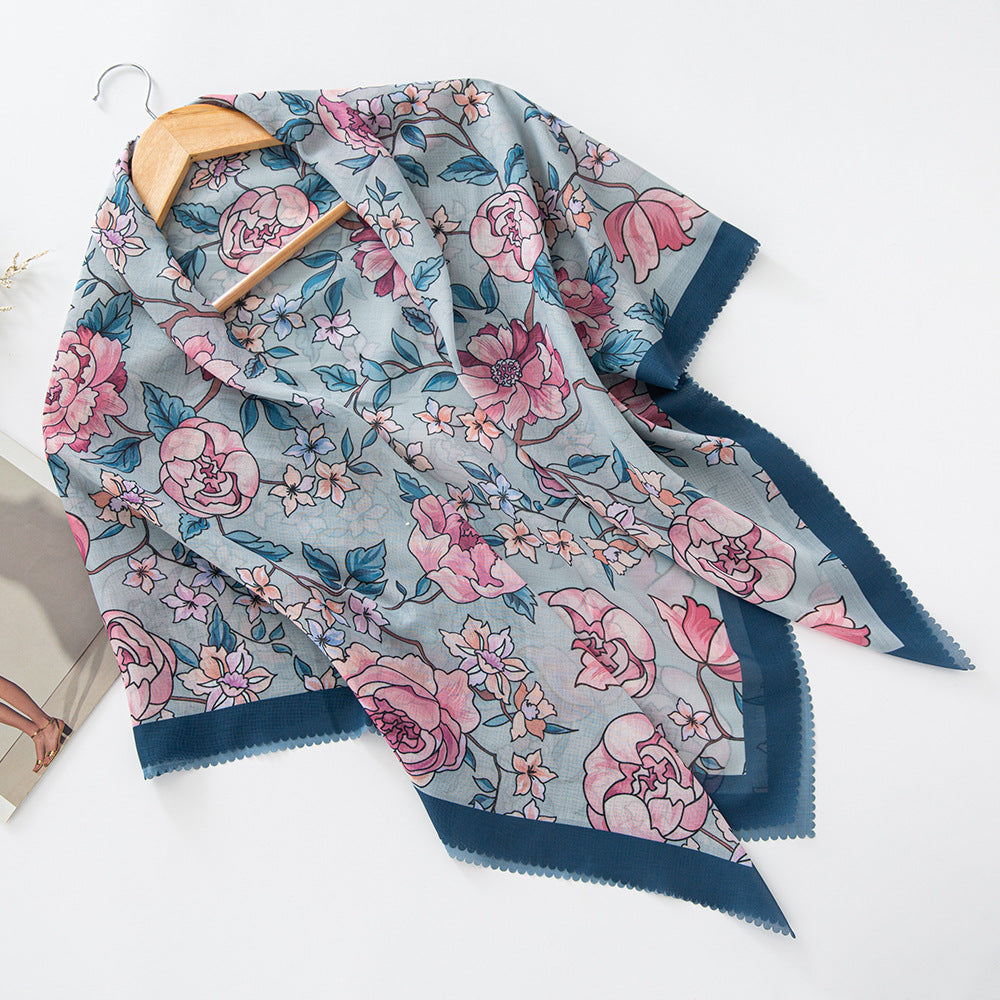 WJA276 Square scarf classic lace fashion scarf headscarf shawl