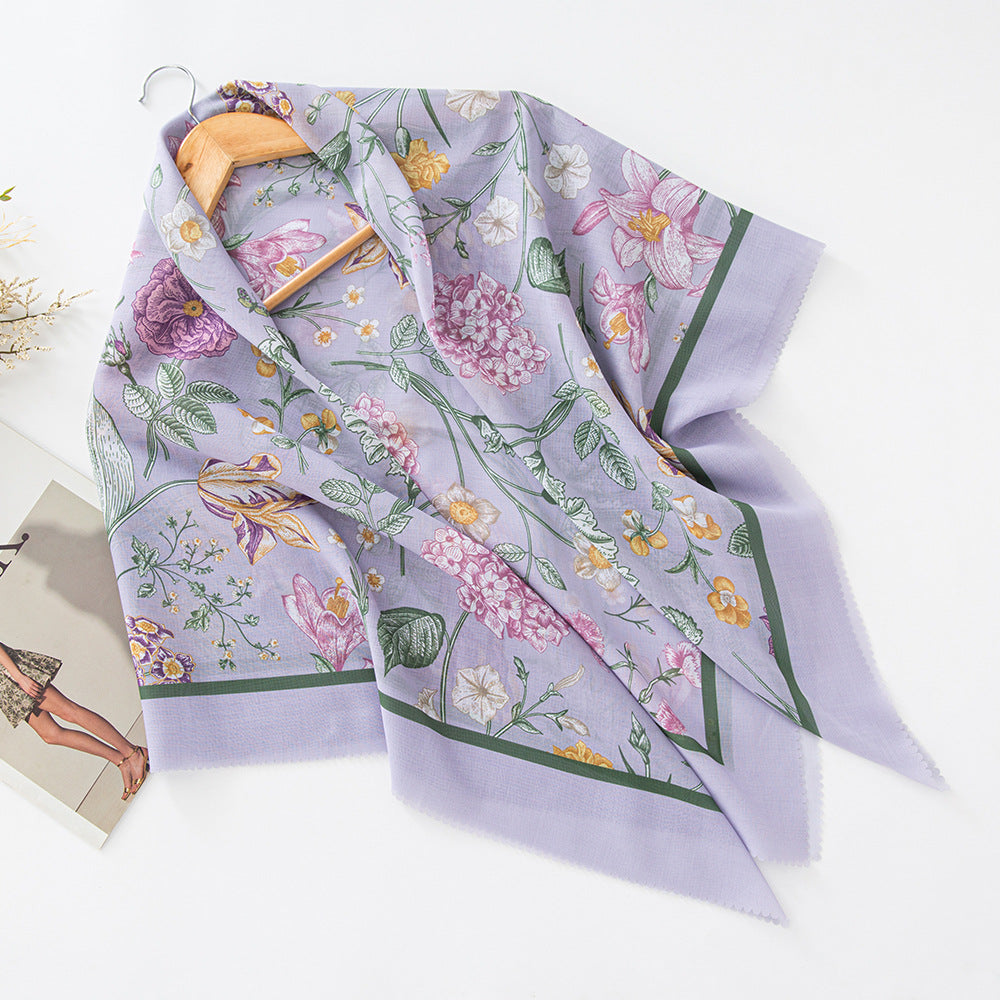 WJA276 Square scarf classic lace fashion scarf headscarf shawl