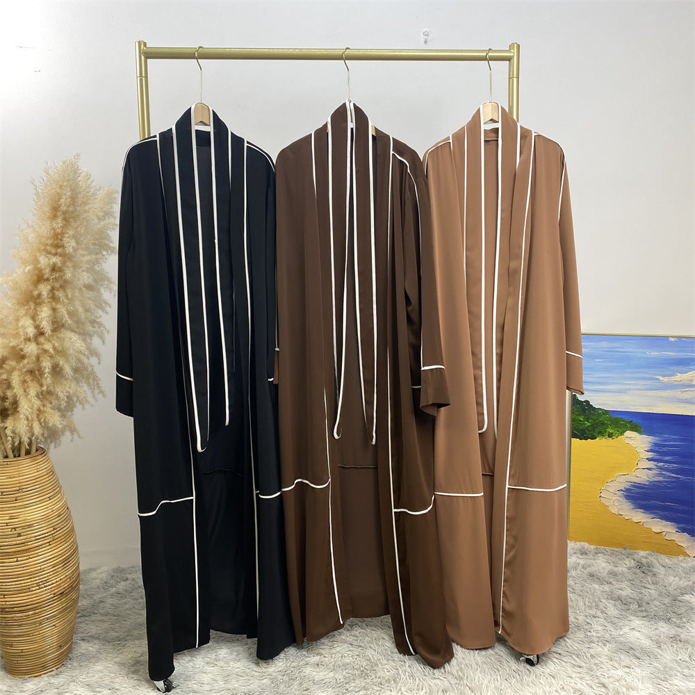 1679 muslim cardigan abaya - MinYang Fashion Apparel Accessory Manufacturer