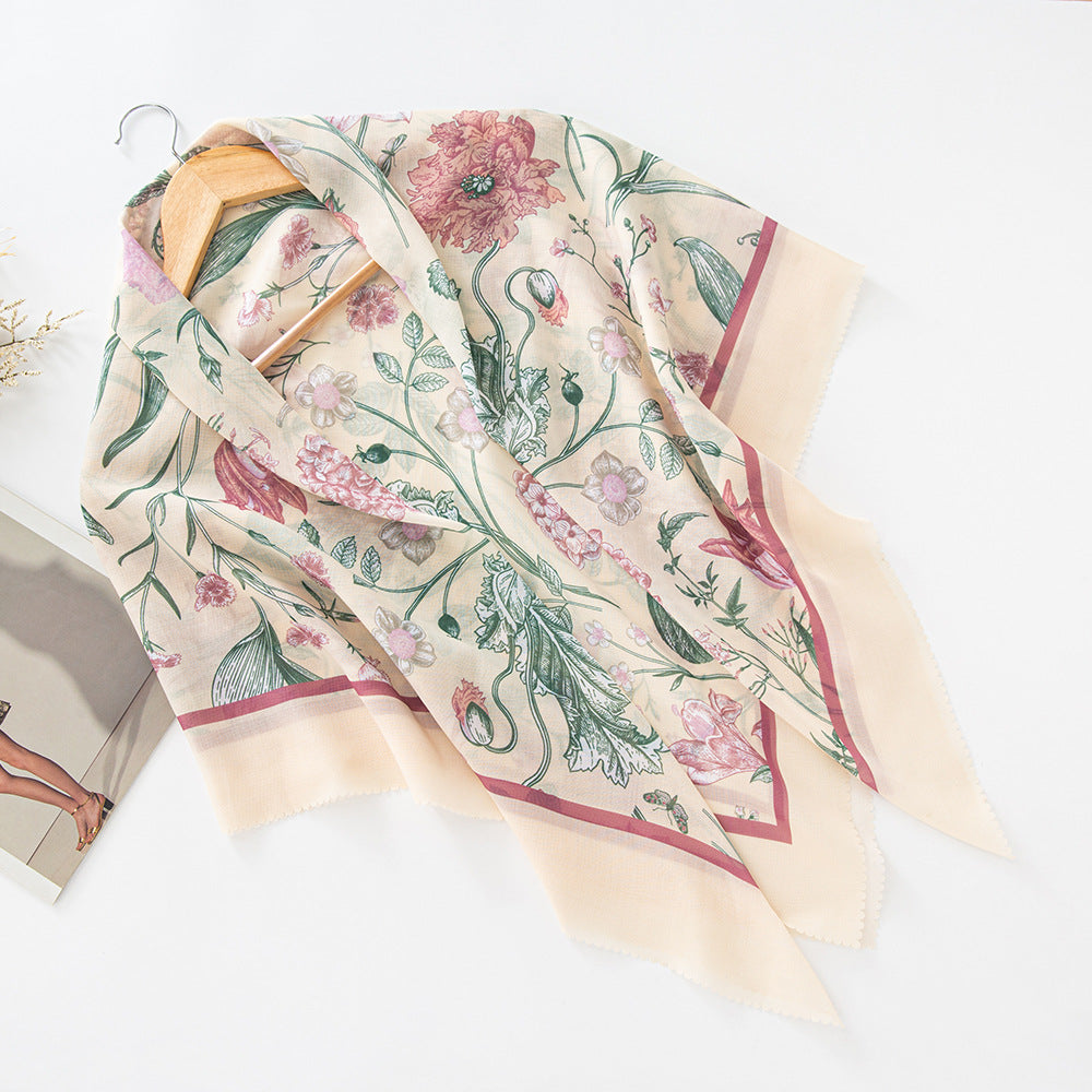 WJA276 Square scarf classic lace fashion scarf headscarf shawl