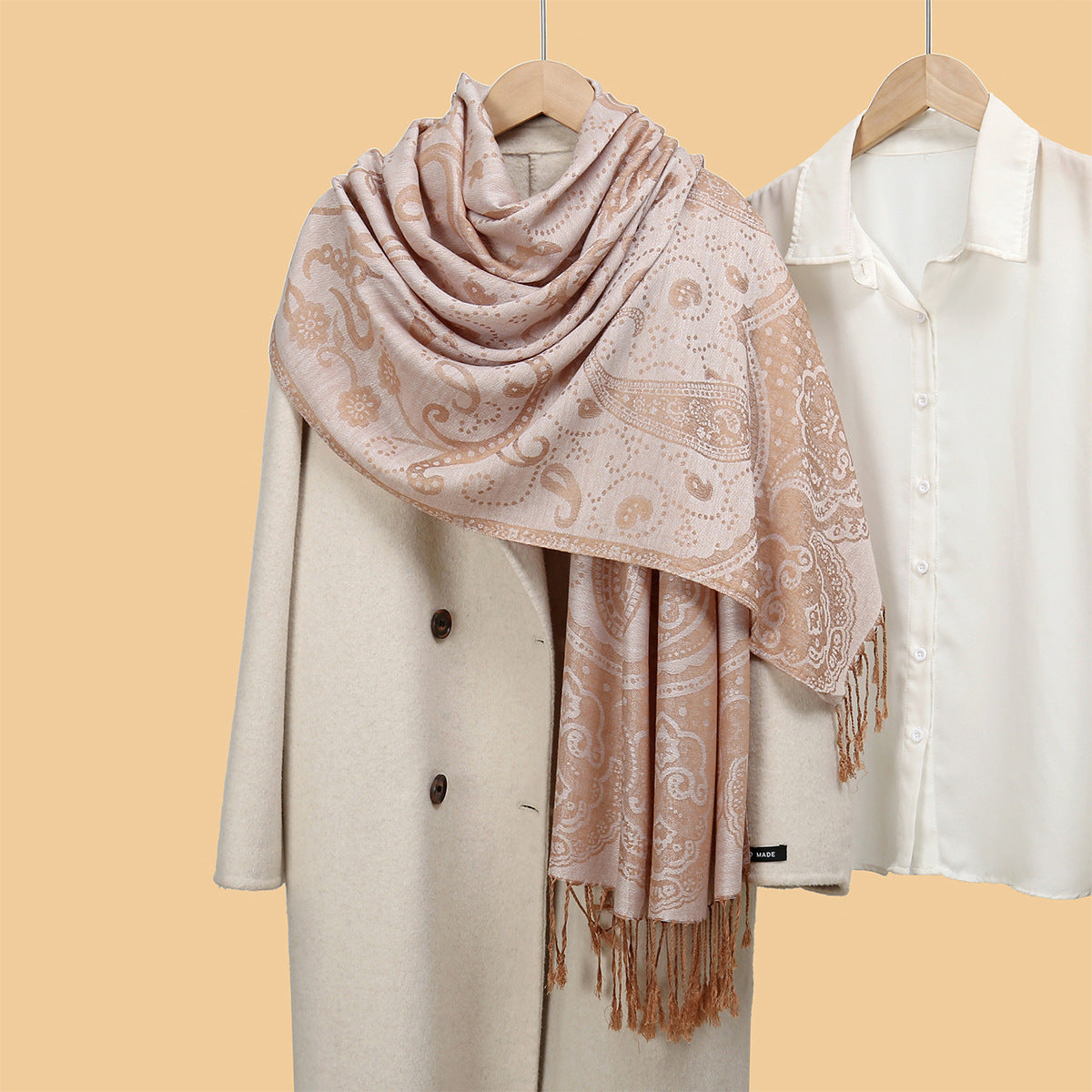 MY12 New style shawl tassel scarf polyester cotton - MinYang Fashion Apparel Accessory Manufacturer