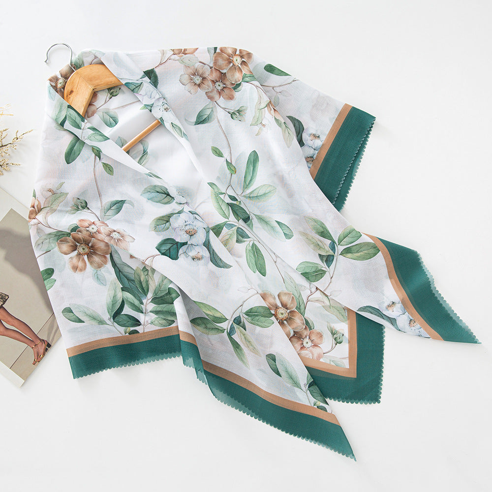 WJA276 Square scarf classic lace fashion scarf headscarf shawl