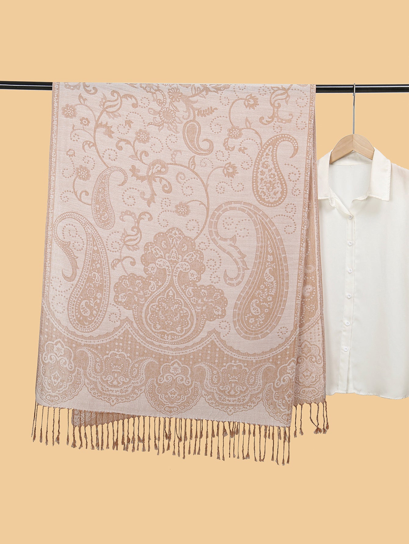 MY12 New style shawl tassel scarf polyester cotton - MinYang Fashion Apparel Accessory Manufacturer