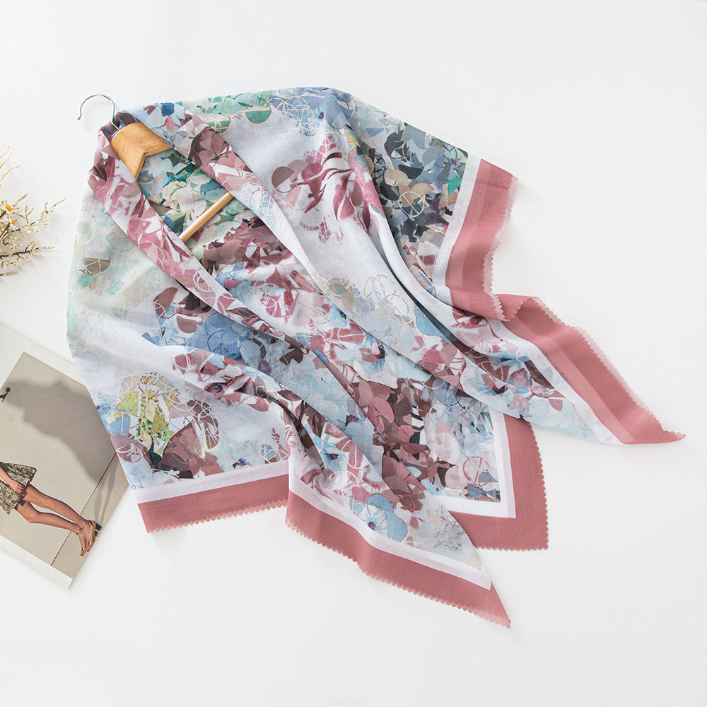 WJA276 Square scarf classic lace fashion scarf headscarf shawl