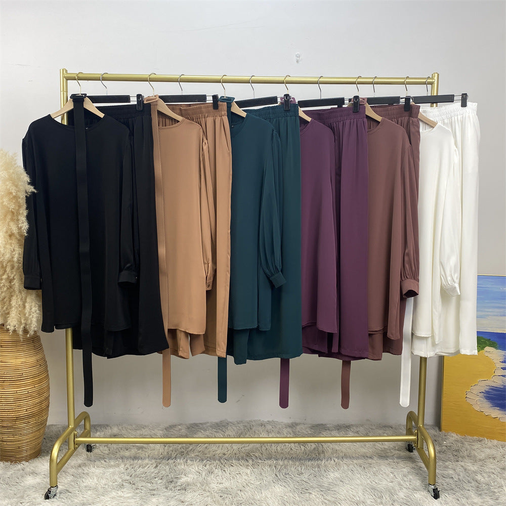 2335+9003 Loose casual Muslim suit