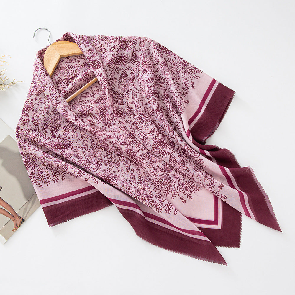 WJA276 Square scarf classic lace fashion scarf headscarf shawl
