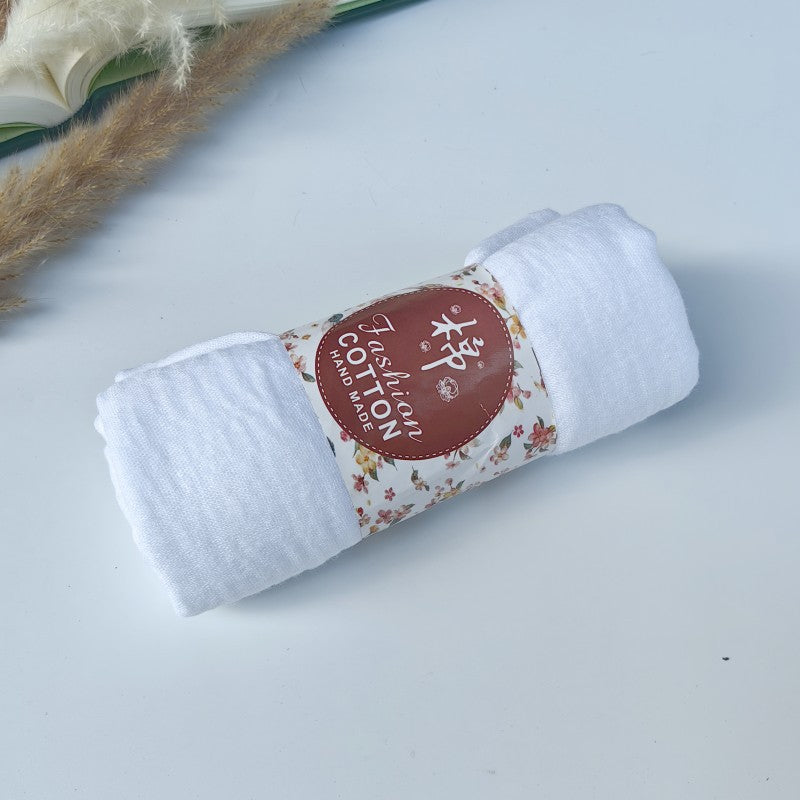 WJ01 Cotton scarf solid color scarf wrinkled bubble scarf shawl headscarf