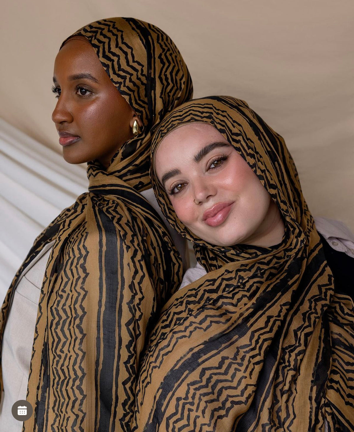 MYBD01 PRINTED POLY&COTTON HIJAB - MinYang Fashion Apparel Accessory Manufacturer