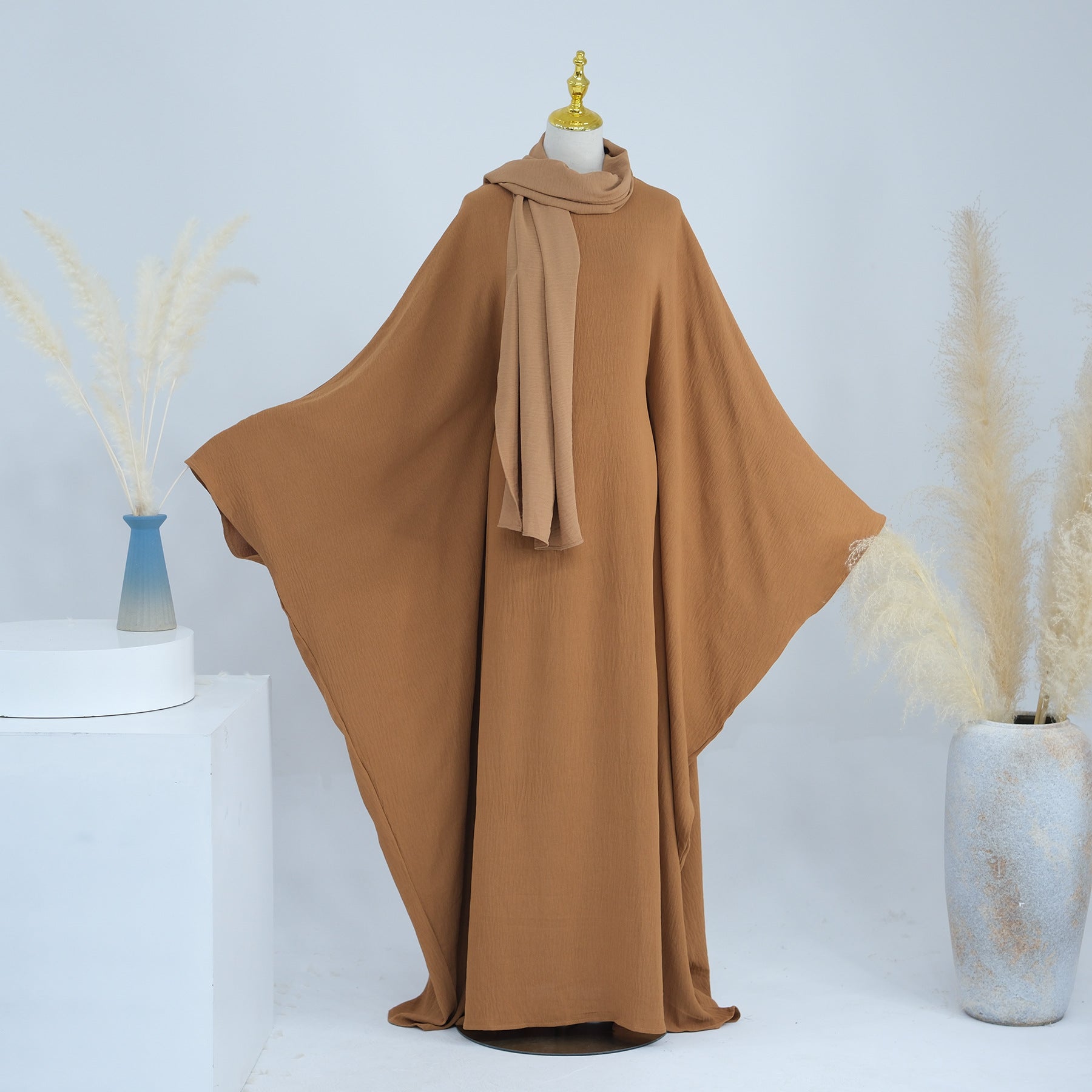 LR695 Dubai Spring Summer Party Waist Bat Sleeve Dress